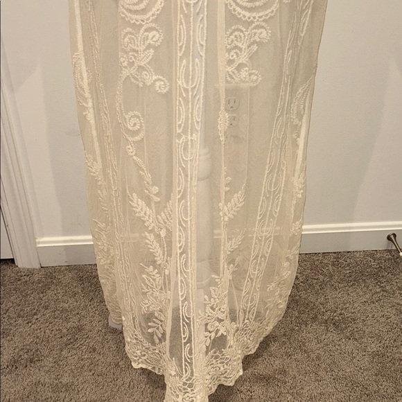 Zara Women’s Cream Lace Mesh Only, Size Medium - Picture 10 of 11